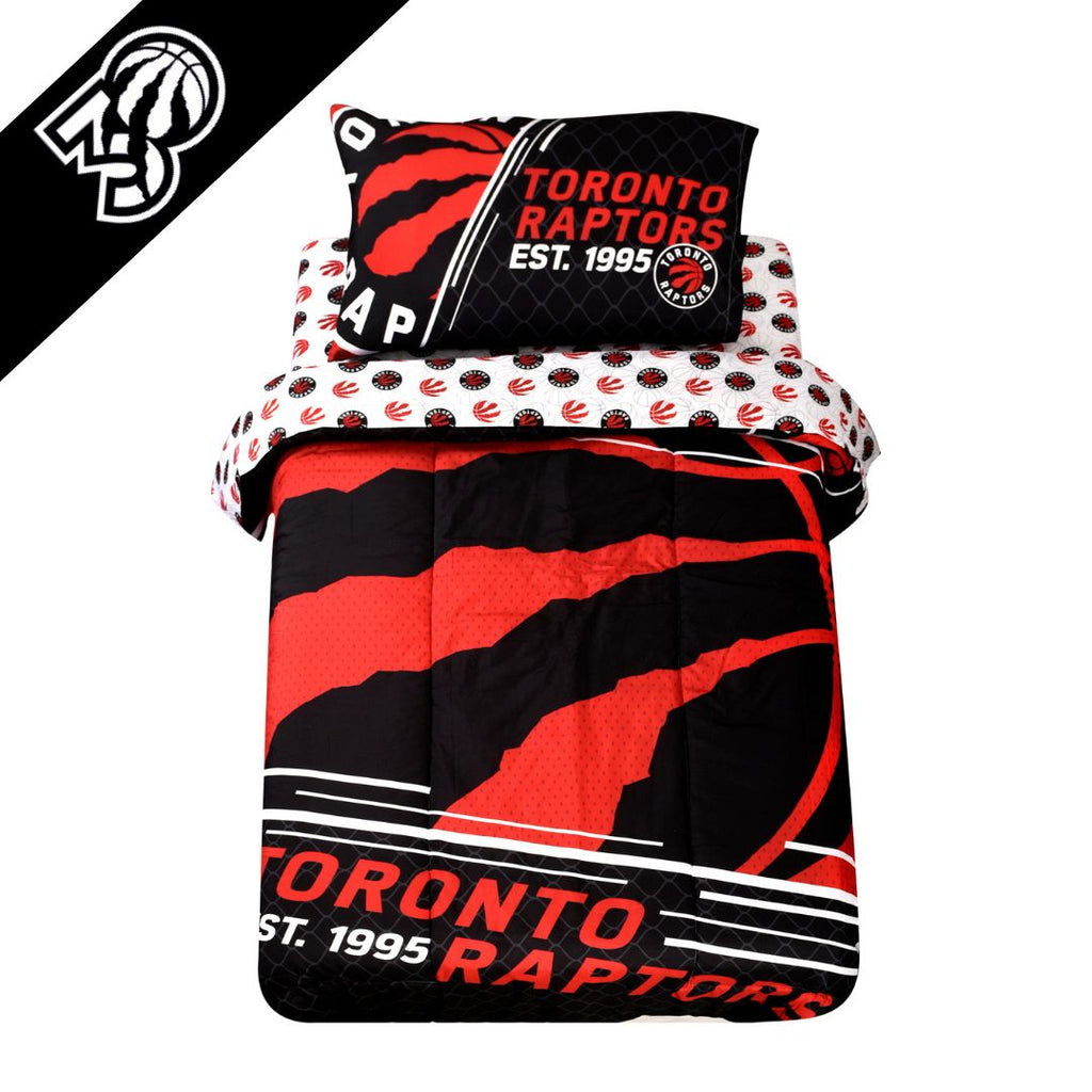 NBA Toronto Raptors 4-Piece Twin Bedding Set 30th anniversary