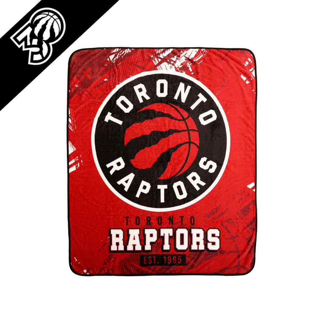 NBA Toronto Raptors Throw, 50" x 60" 30th anniversary