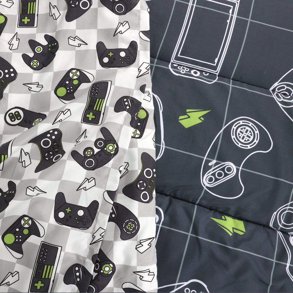 4-Piece Twin Bedding Set, Gamer close up