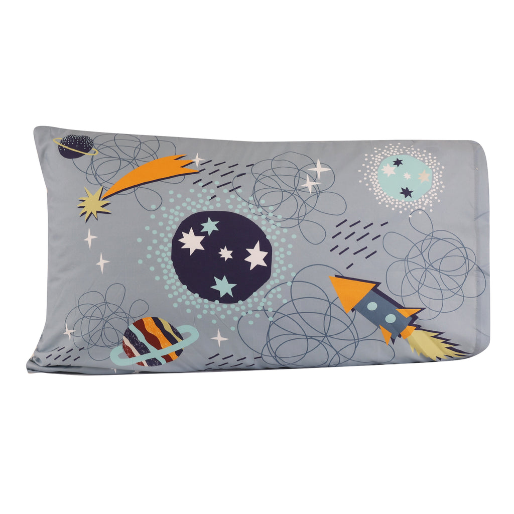4-Piece Twin Bedding Set, Outerspace pillowcase