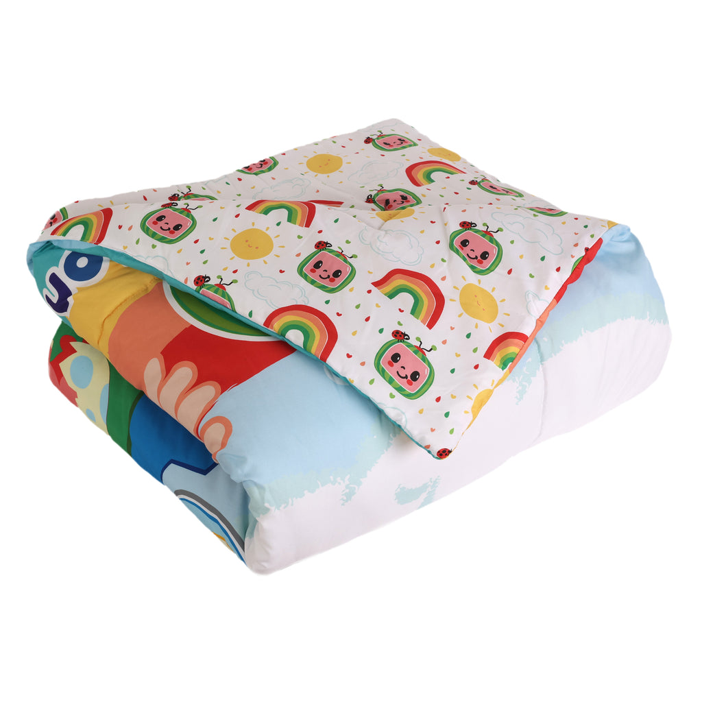 CoComelon 4-Piece Twin Bedding Set comforter folded