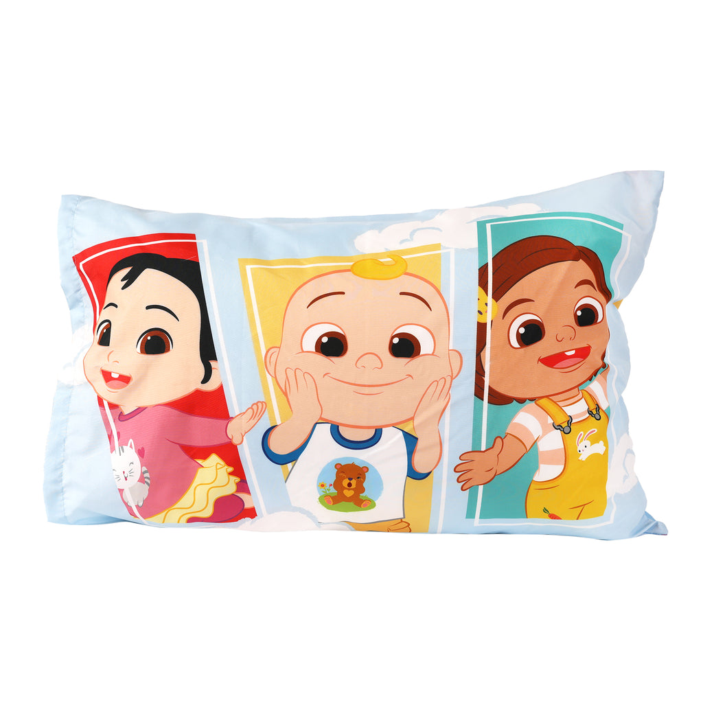 Cocomelon Kids 2-Piece Pillowcases, 20" x 30" flat