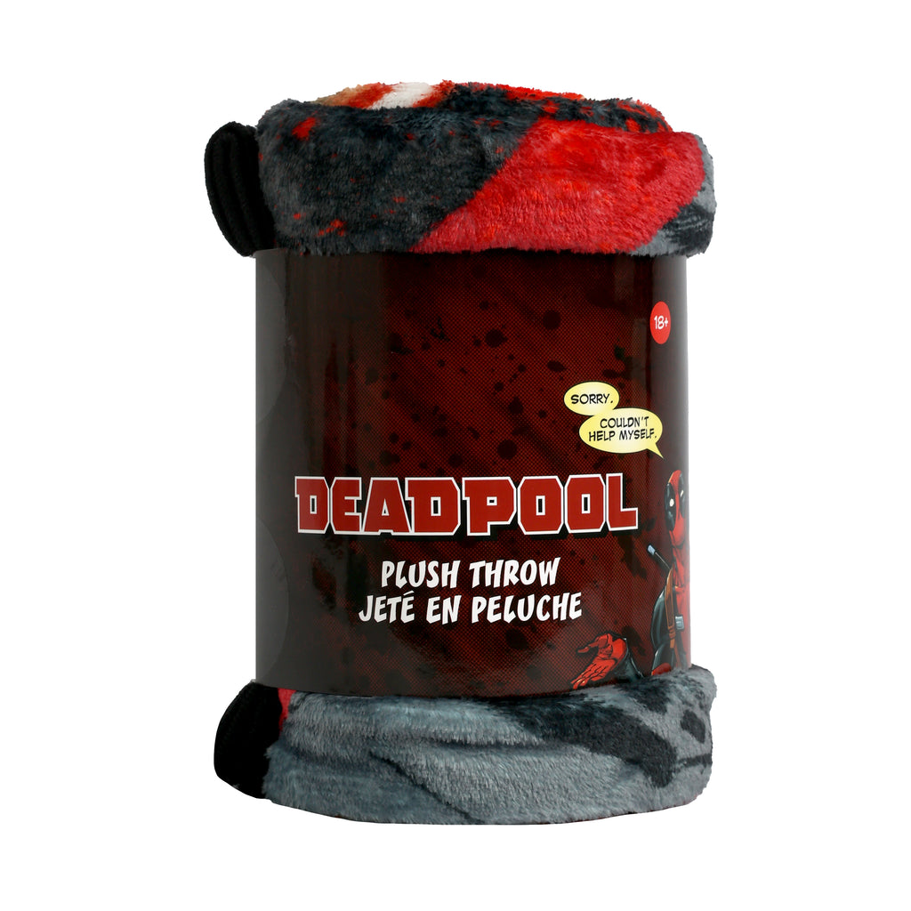 Marvel Deadpool Throw, 50" x 60" packaged