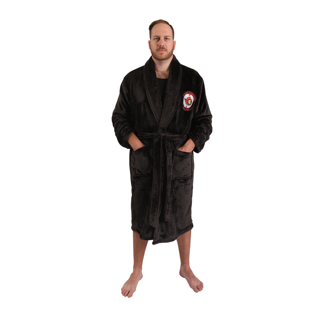 NHL Ottawa Senators Men's Robe on model