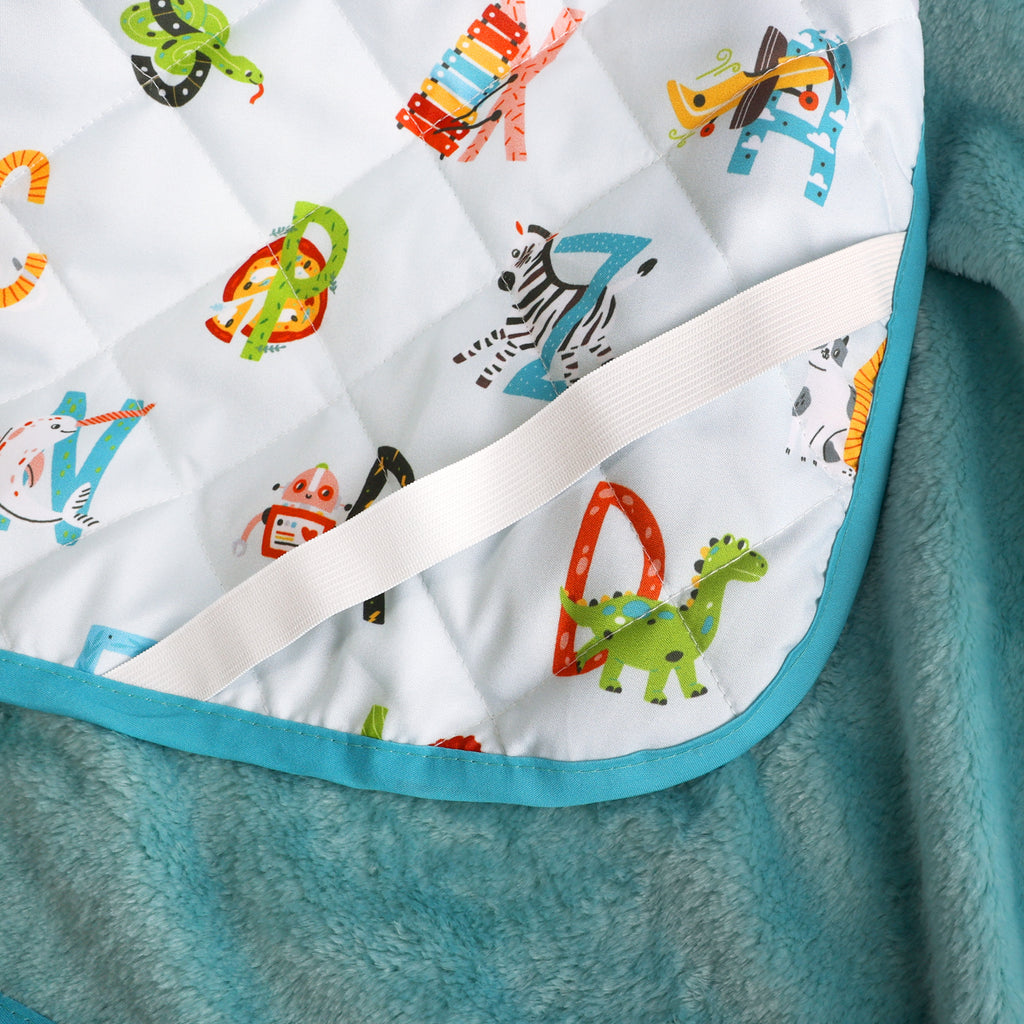 Kids Cot Nap Mat, Alphabet Animals close up