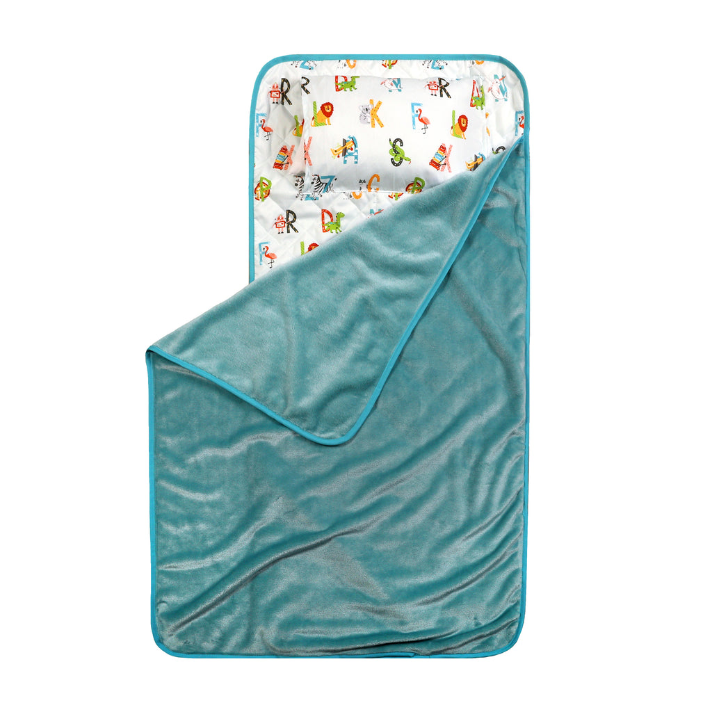 Kids Cot Nap Mat, Alphabet Animals flat