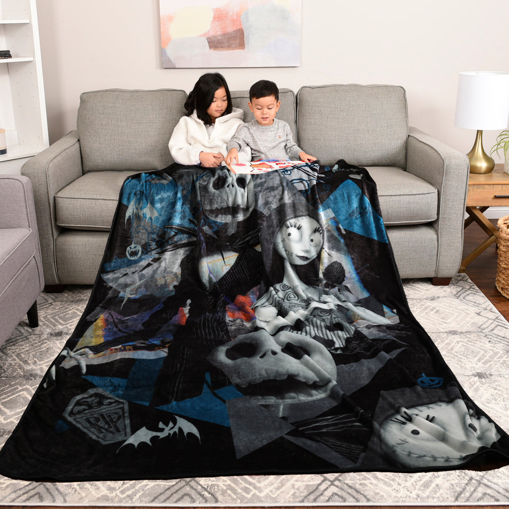 Disney Nightmare Before Christmas Kids Oversized Blanket, 60" x 90" lifestyle