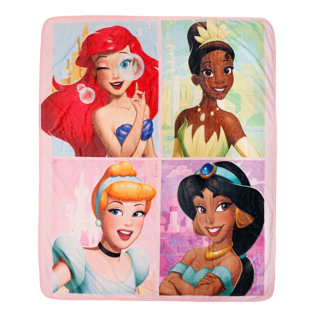 Disney Princess Kids Throw, 50" x 60" flat