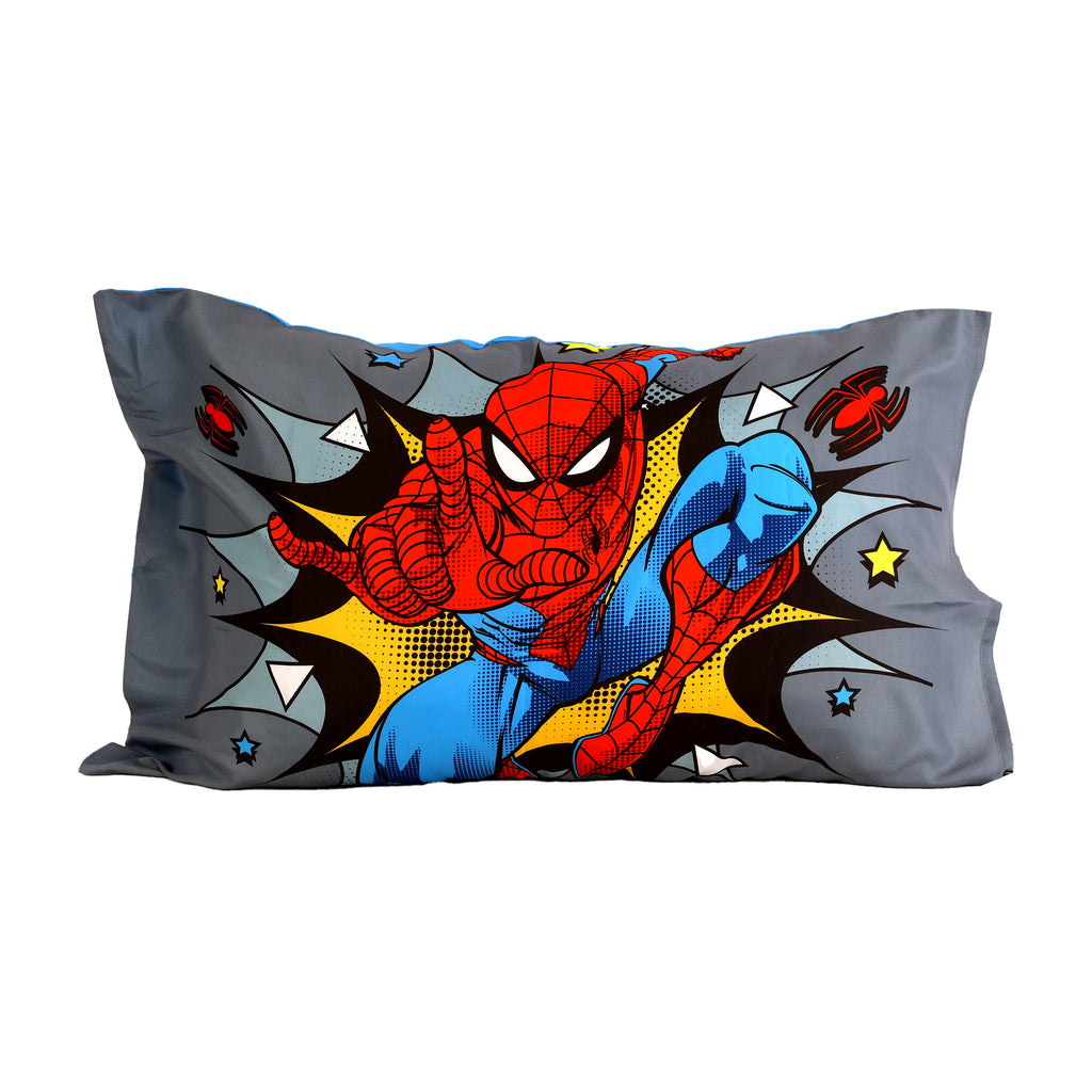 Marvel Spiderman 3-Piece Toddler Bedding Set pillowcase front