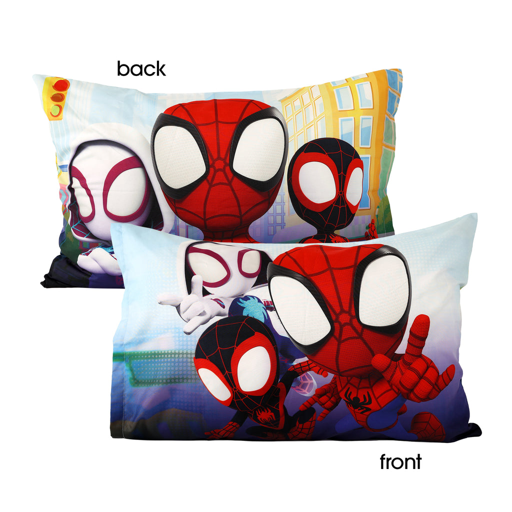 Spidey and Friends Kids 2-Piece Pillowcases, 20" x 30" front and back