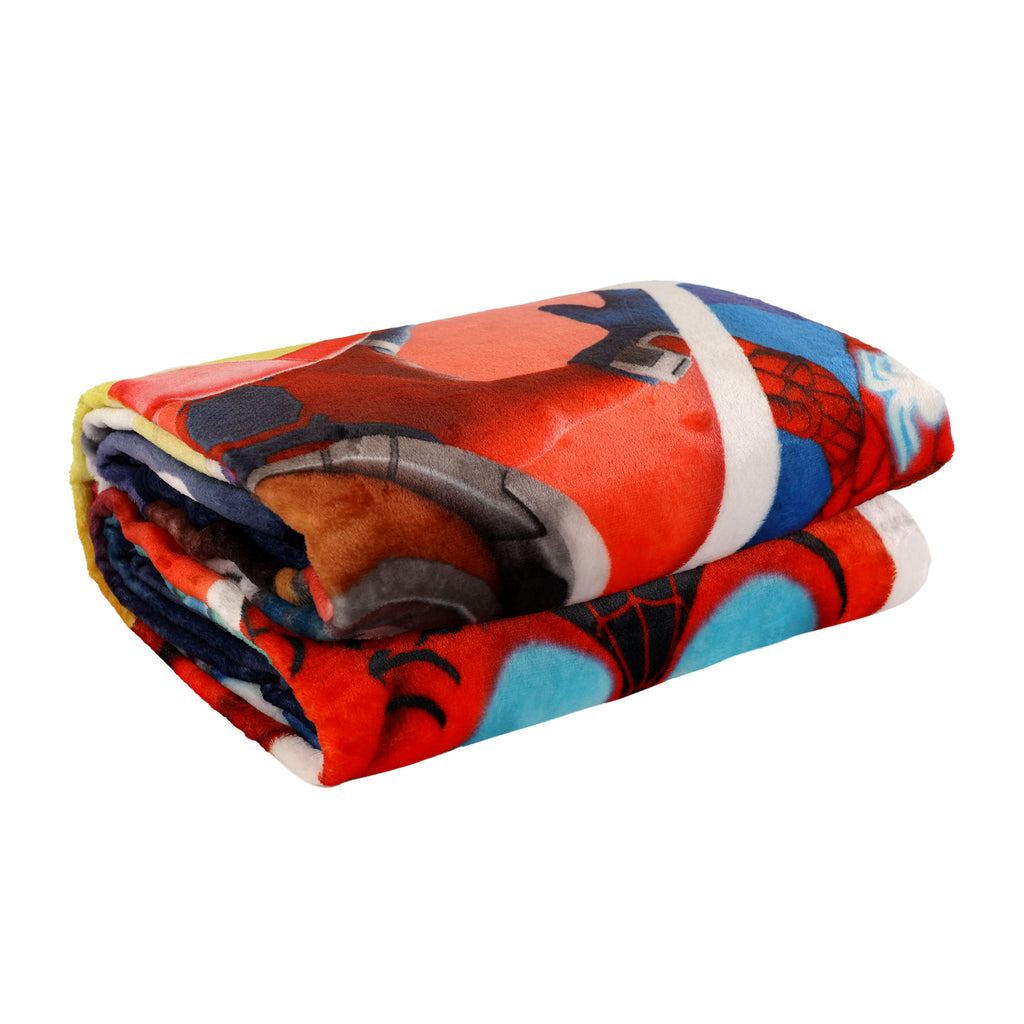 Marvel Spidey & Friends Kids Oversized Blanket, 60" x 90" folded