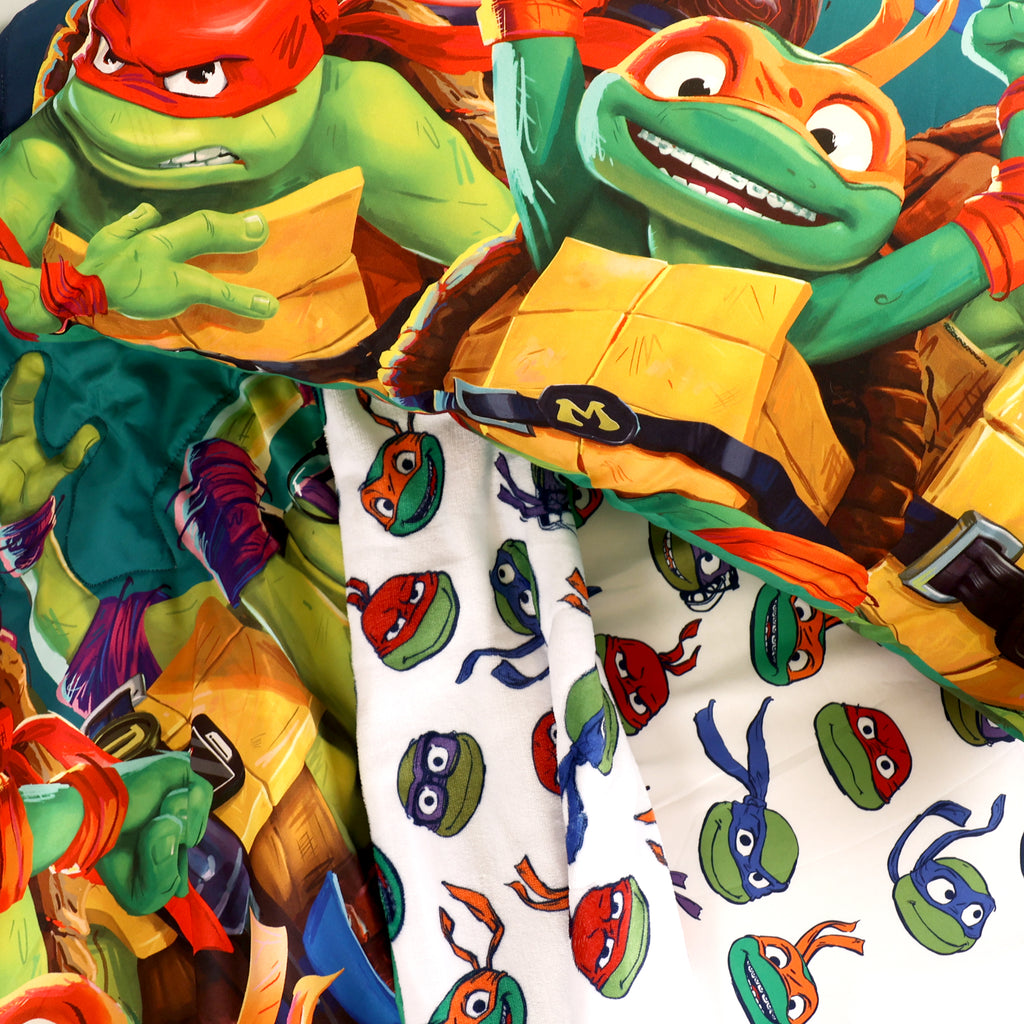 Teenage Mutant Ninja Turtles 3-Piece Toddler Bedding Set close up