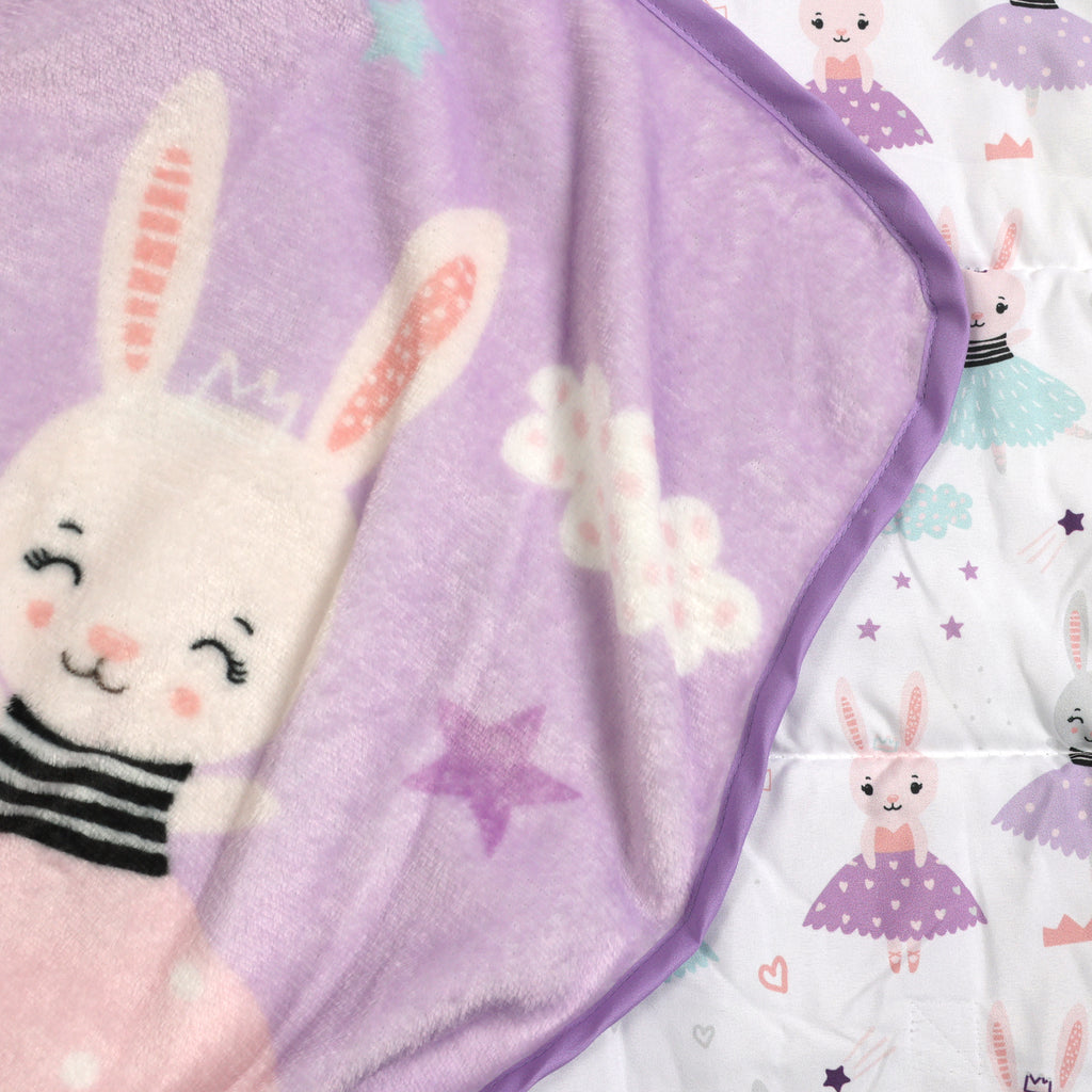 Nap Mat, Bunny Ballerinas close up