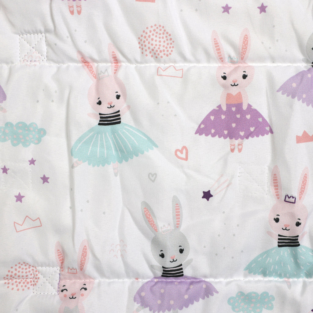 Nap Mat, Bunny Ballerinas close up