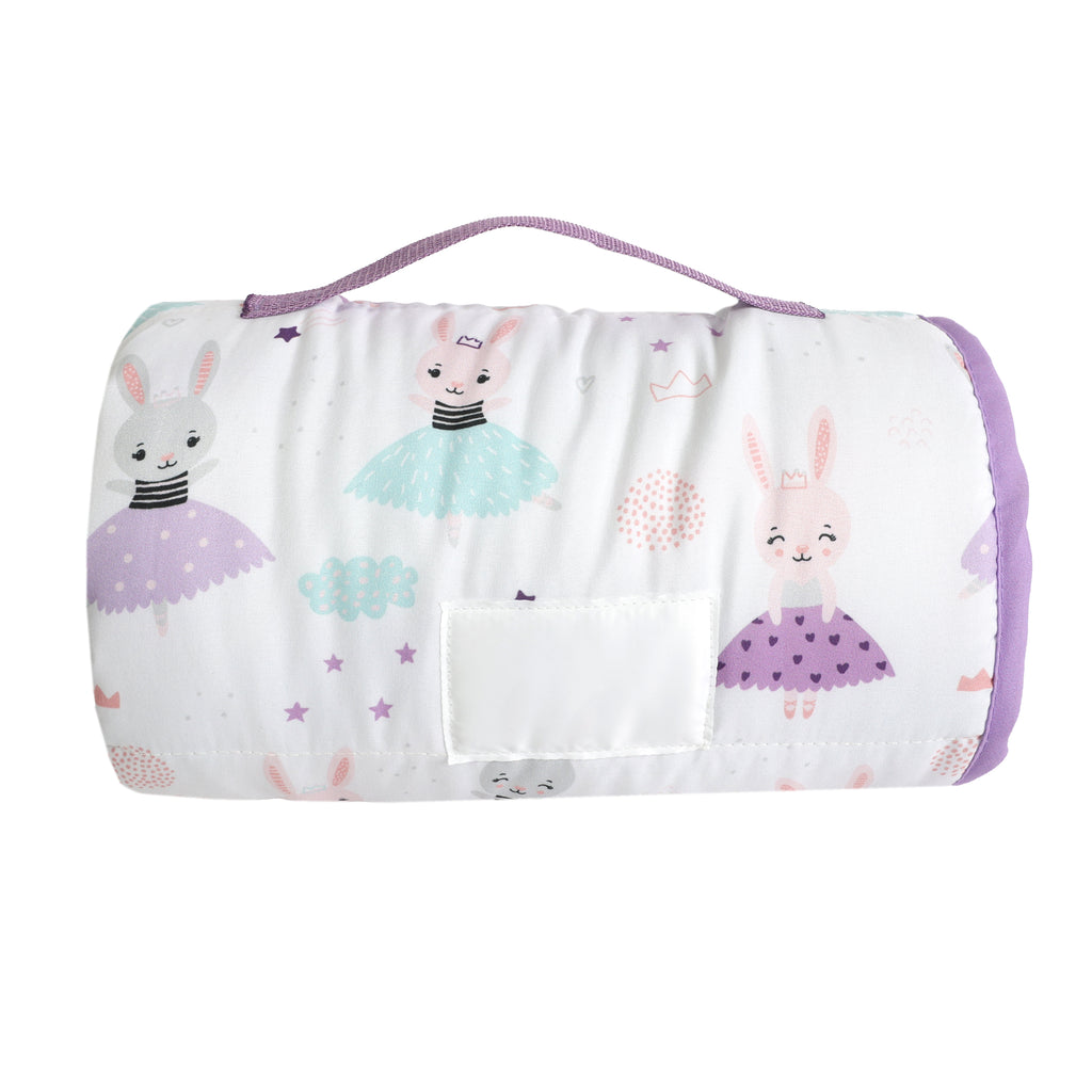 Nap Mat, Bunny Ballerinas rolled