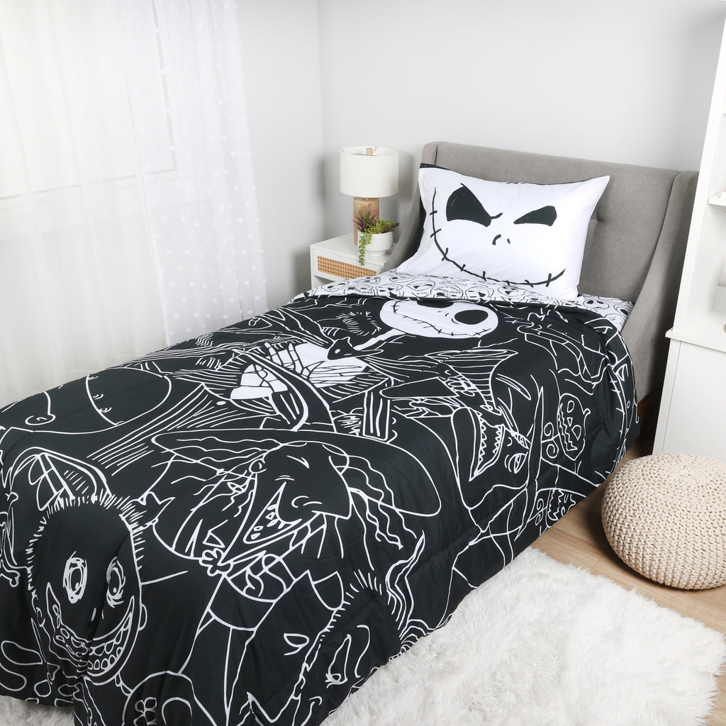 Disney Nightmare Before Christmas 4-Piece Twin Bedding Set room shot