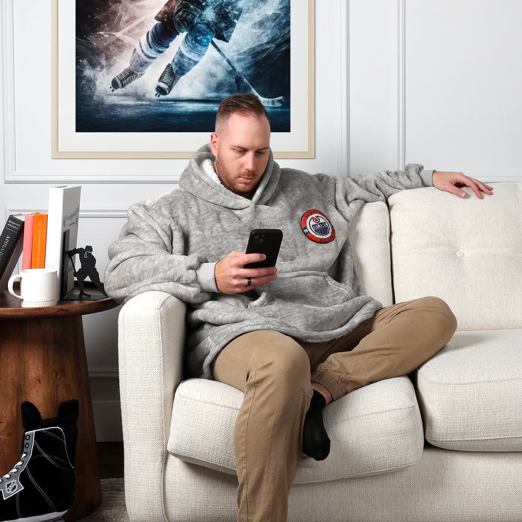 NHL Edmonton Oilers Wearable Blanket lifestyle