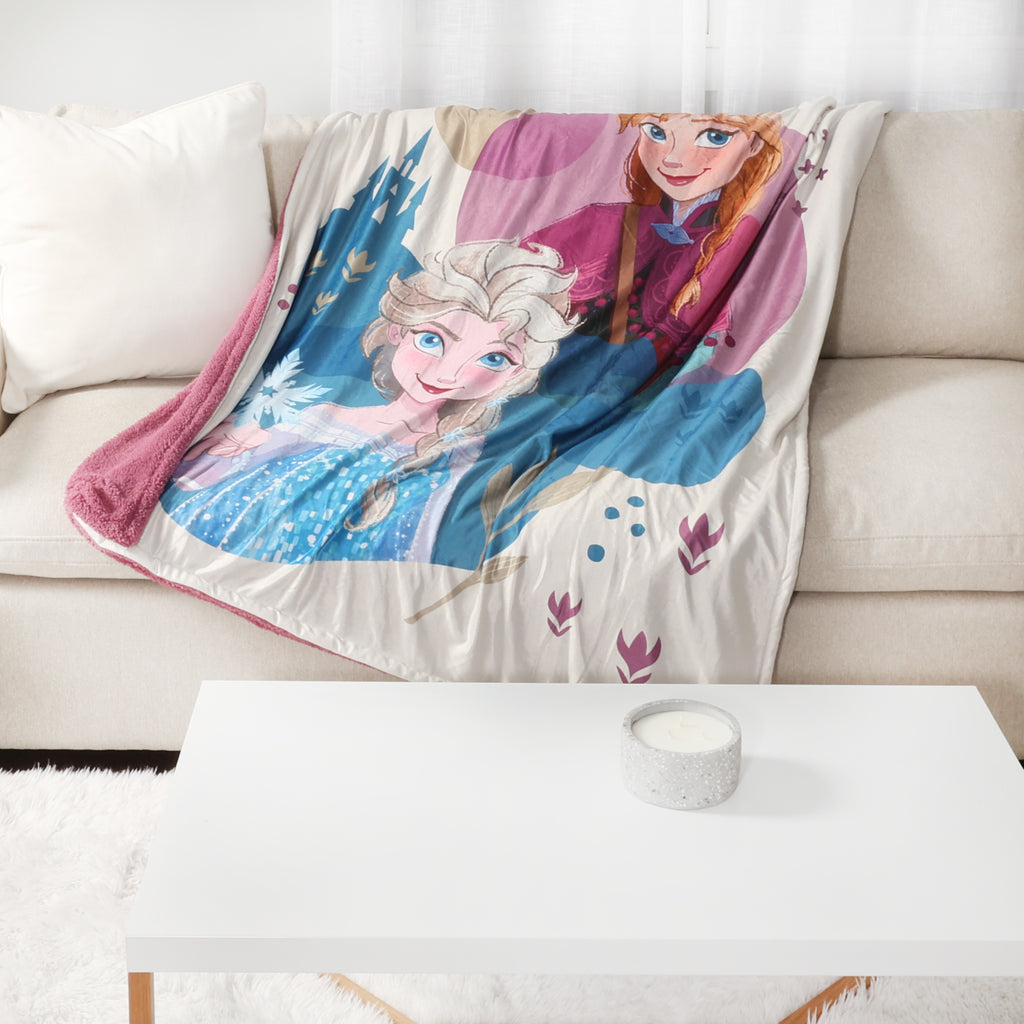 Disney Frozen Kids Sherpa Blanket room shot