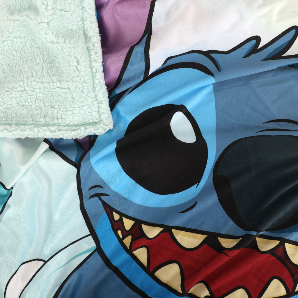 Disney Lilo & Stitch Kids Sherpa Blanket, 50" x 60"close up