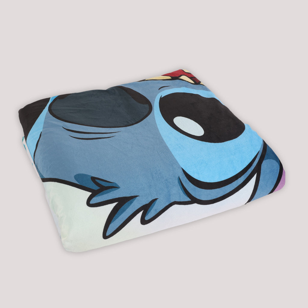 Disney Lilo & Stitch Kids Sherpa Blanket, 50" x 60" folded