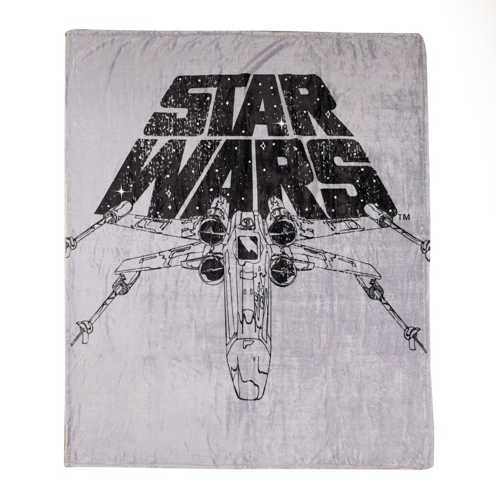 Star Wars Micro Plush Throw, 50" x 60" flat lay