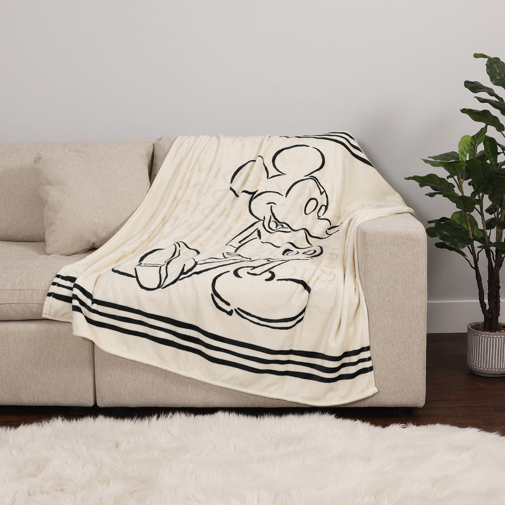 Disney Mickey Mouse Micro Plush Throw, 50" x 60" room shot