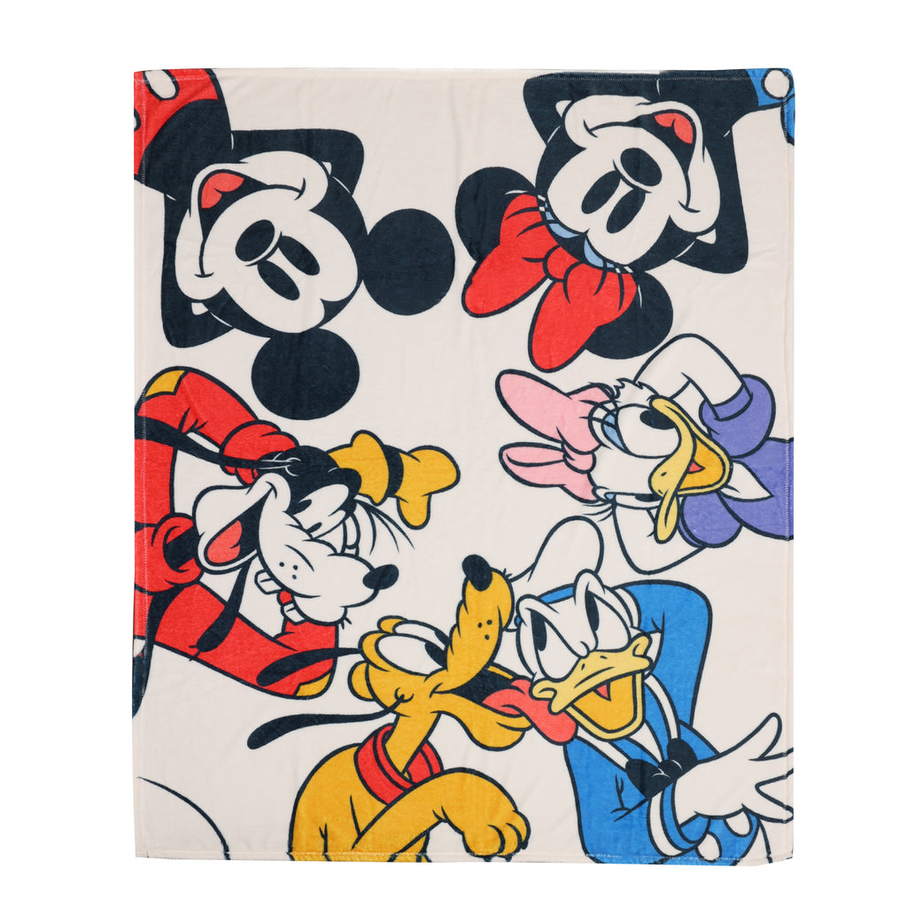 Disney Multi Character Micro Plush Throw, 50" x 60" flat