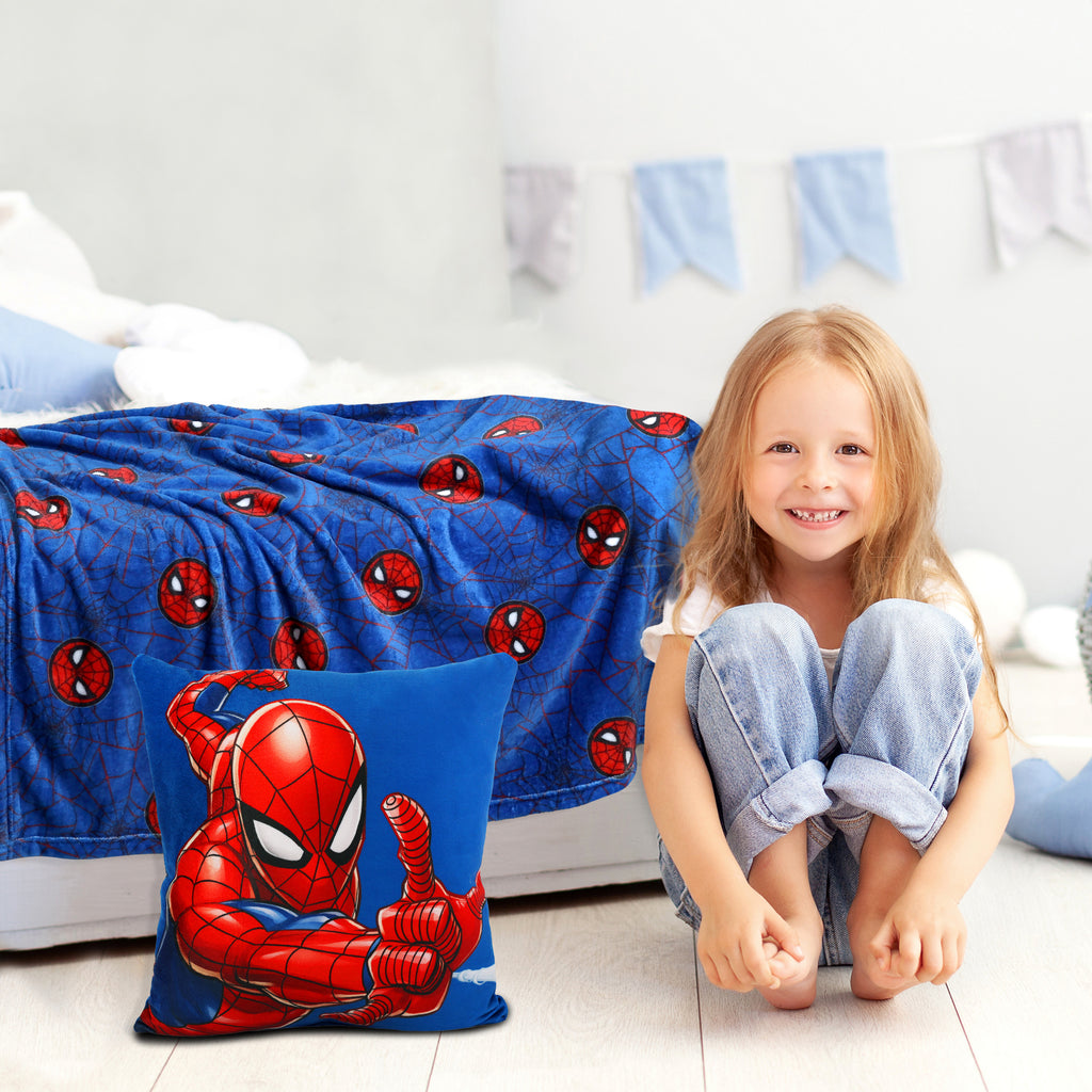 Marvel Spider-Man 2-Pack Throw & Cushion Set lifestyle