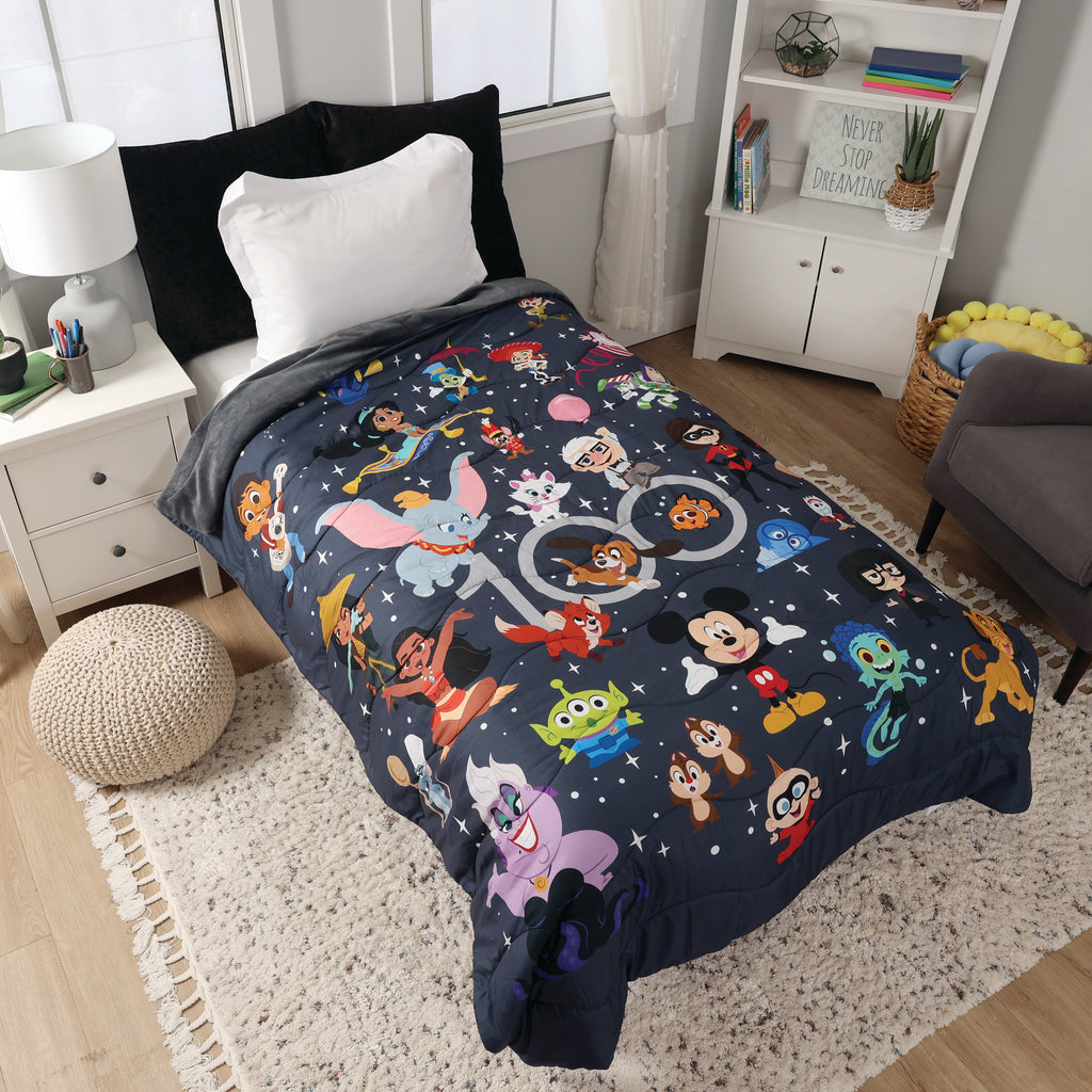 Disney 100 Blanket, Multi Character 60" x 80" room shot