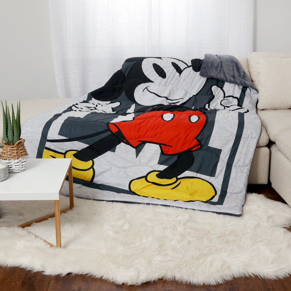 Disney Mickey Mouse Blanket, 60" x 80" room shot