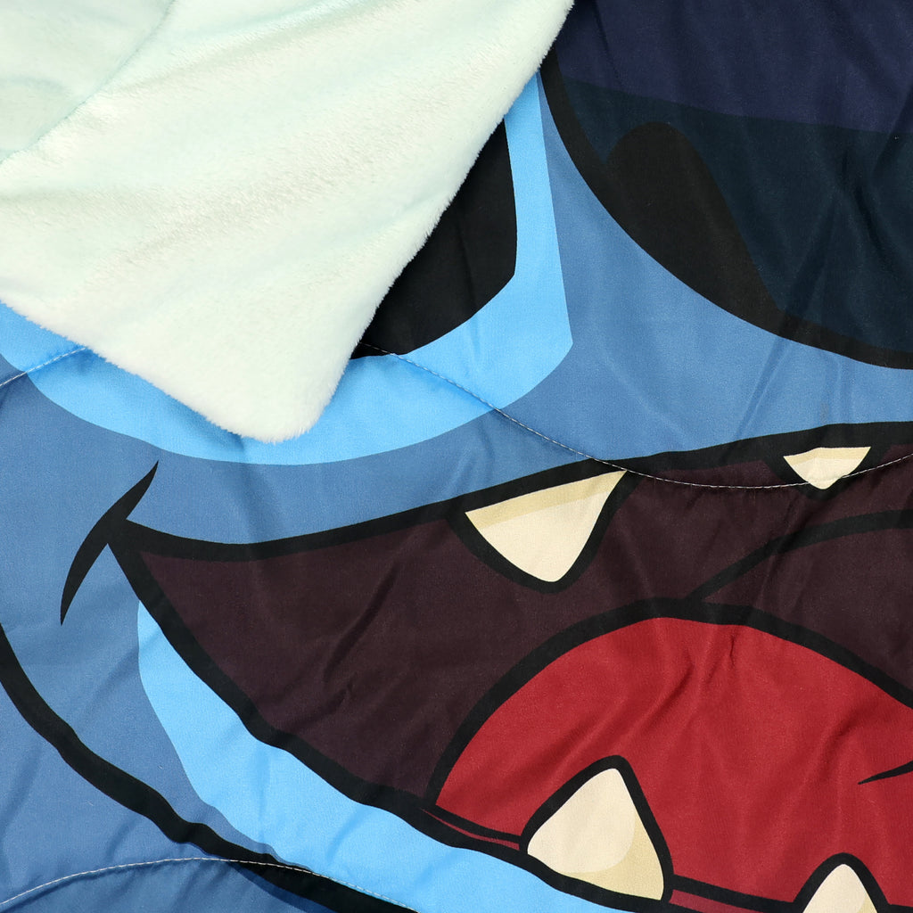 Disney Stitch Blanket, 60" x 80" close up