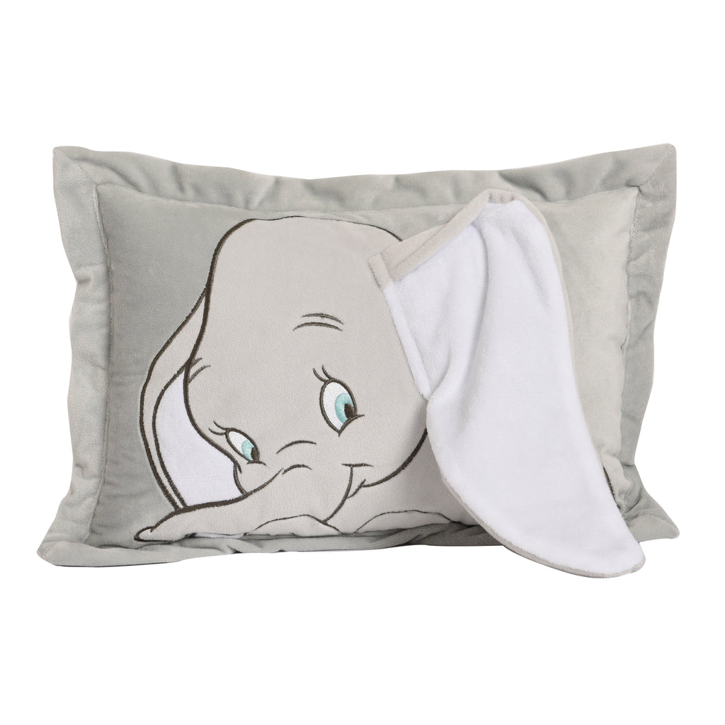 Disney Dumbo 3D Nursery Pillow, 12" x 16" flat lay