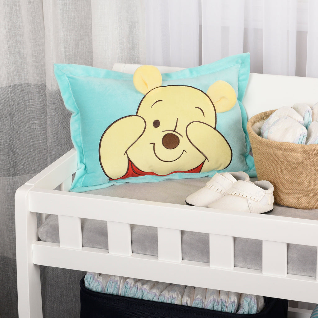 Disney Winnie the Pooh 3D Nursery Pillow, 12" x 16" room shot