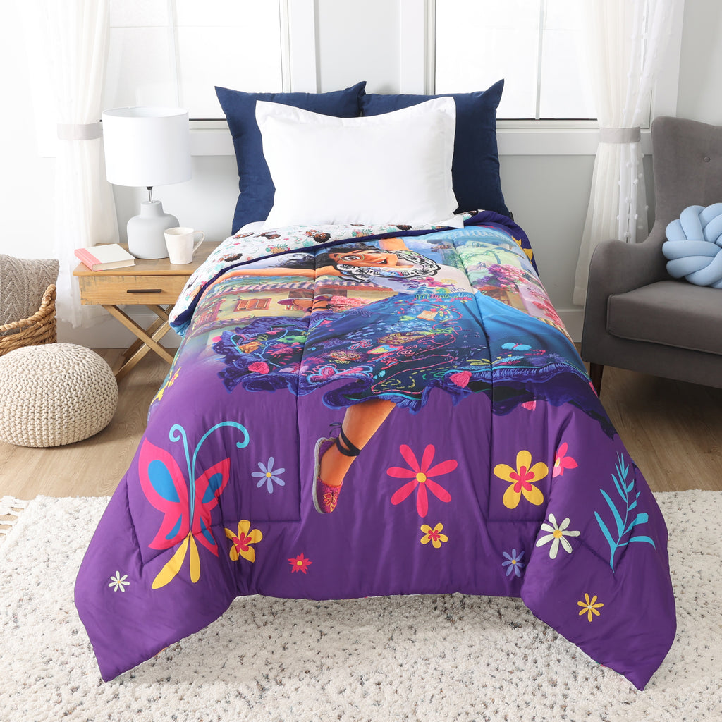 Disney Encanto Twin/Full Comforter, 72" x 86" room shot