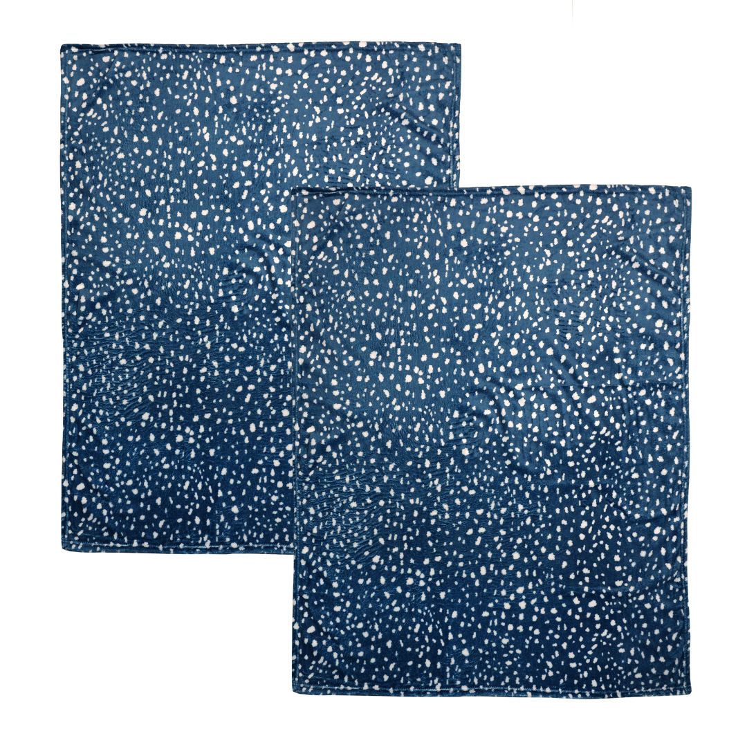 2-Pack Pet Blankets, Blue