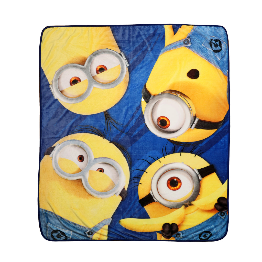 Despicable Me Minions Kids Throw, 50" x 60" flat