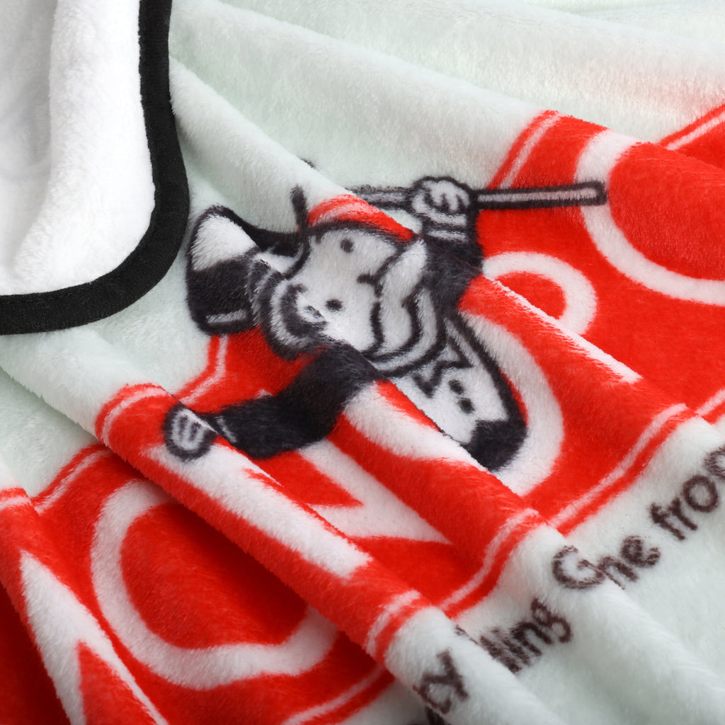 Monopoly Plush Game Throw, 50" x 60" close up