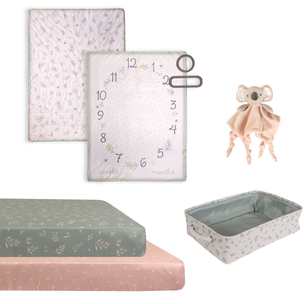 5-Piece Nursery Bundle, Nature items separated