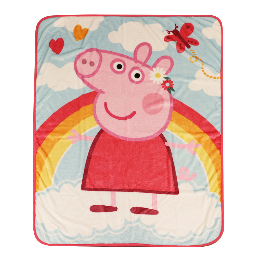 Peppa Pig Throw Blanket flat