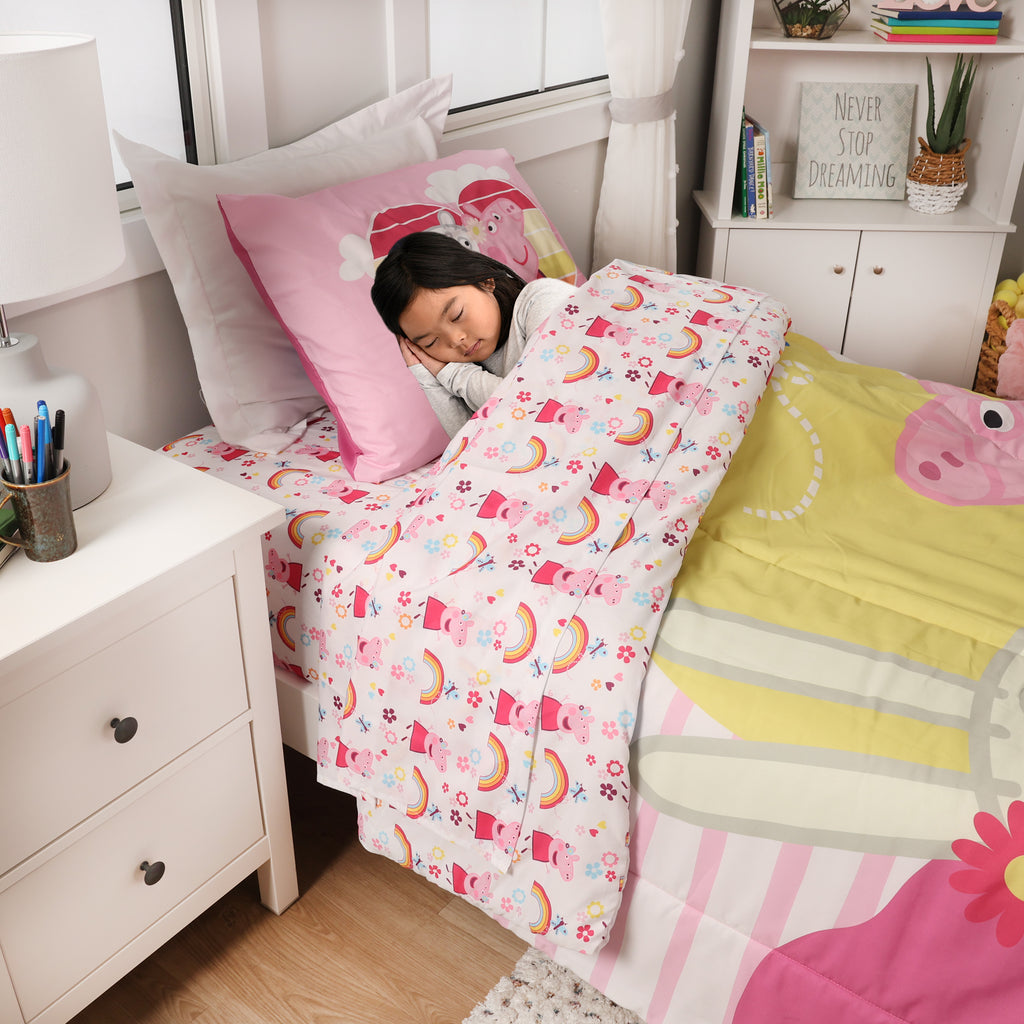 Peppa Pig 4-Piece Twin Bedding Set room shot