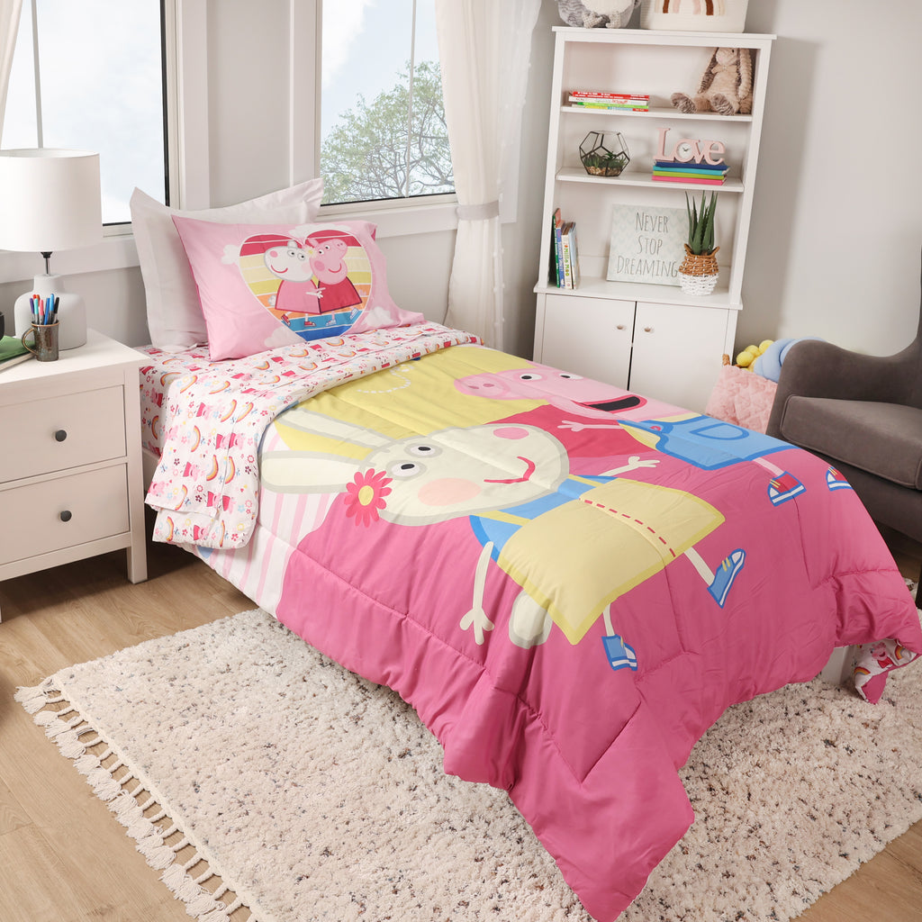 Peppa Pig 4-Piece Twin Bedding Set room shot