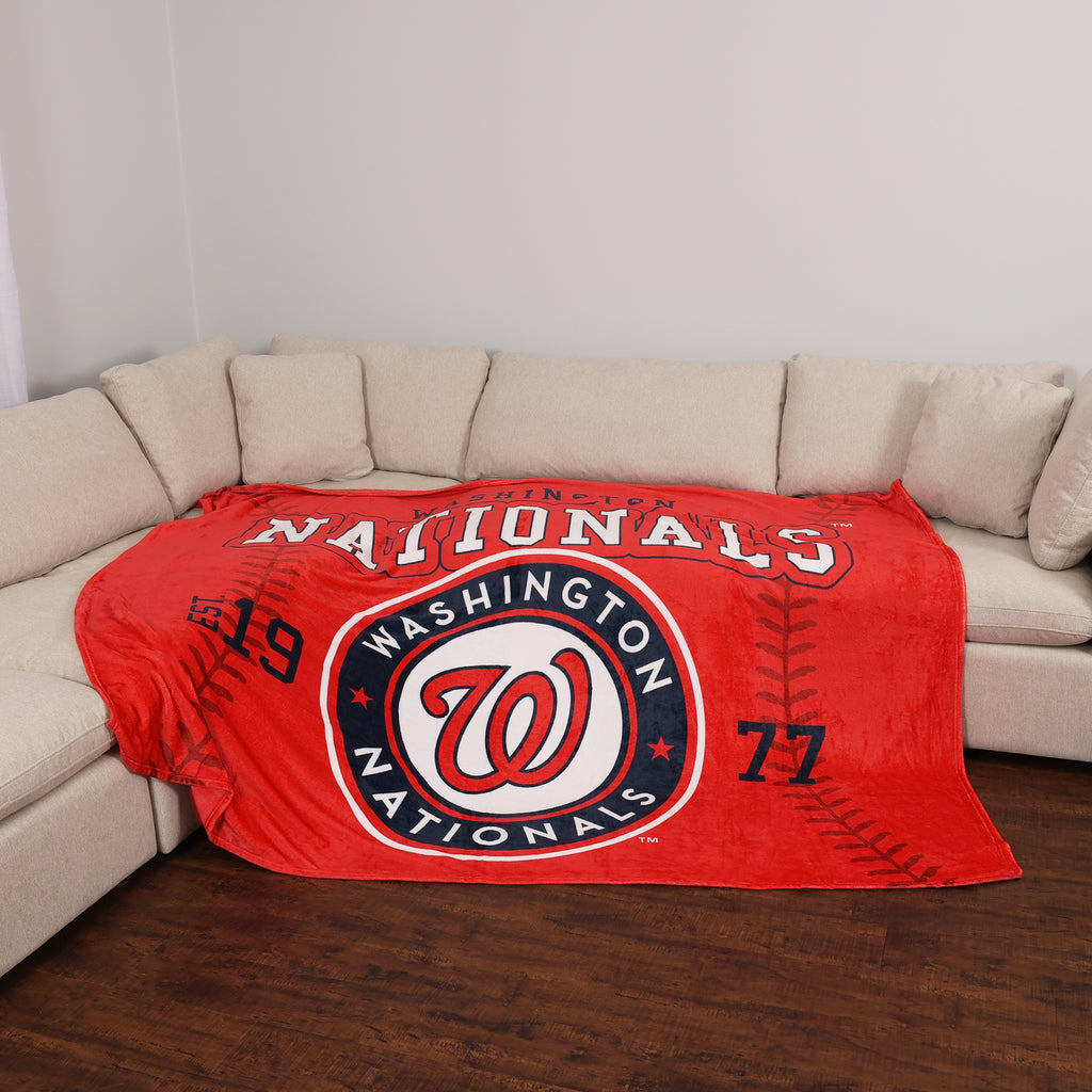 MLB Washington Nationals Arena Blanket, 66" x 90" room shot