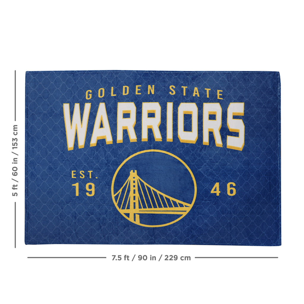 NBA Golden State Warriors Arena Blanket, 66" x 90" measurements