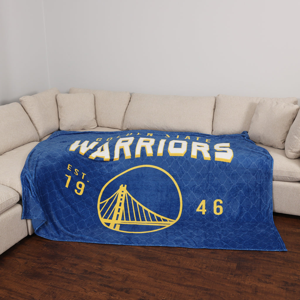 NBA Golden State Warriors Arena Blanket, 66" x 90" room shot
