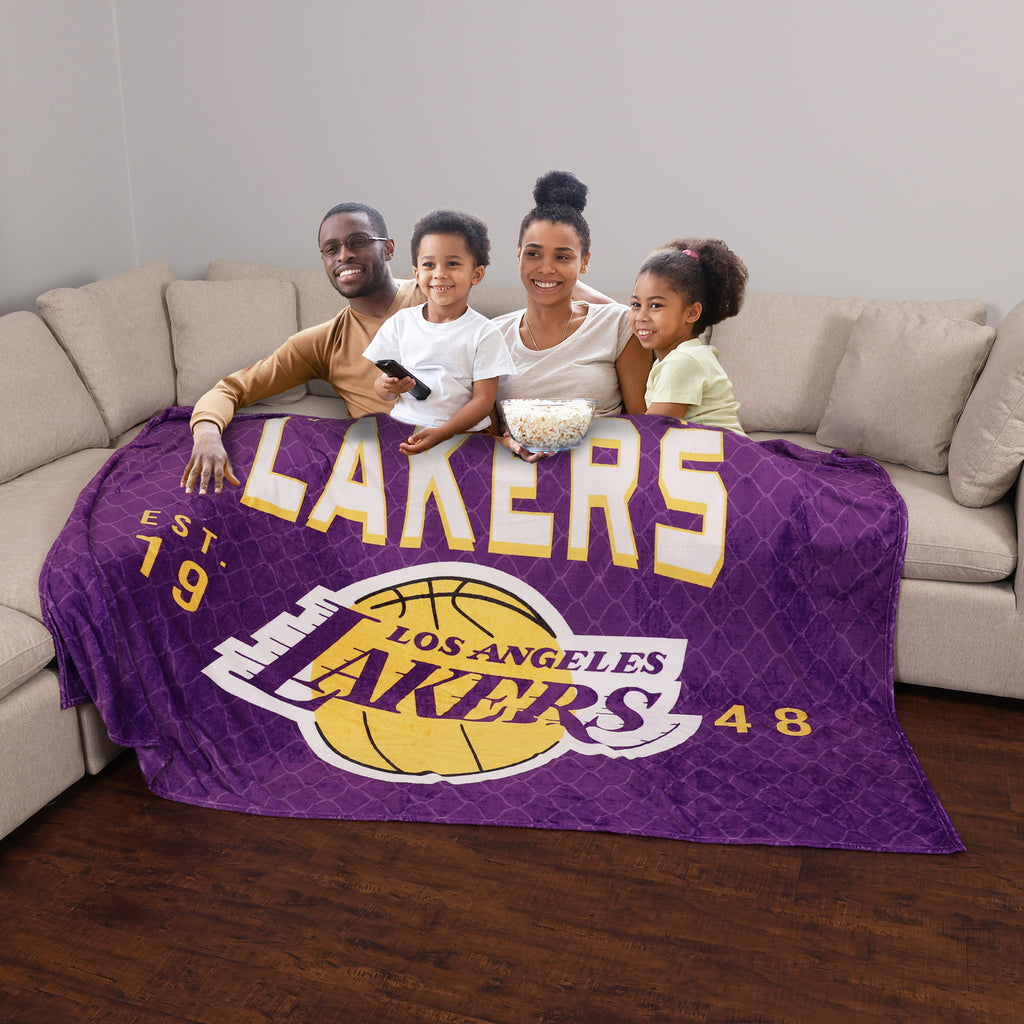  NBA Los Angeles Lakers Arena Blanket, 66" x 90" lifestyle
