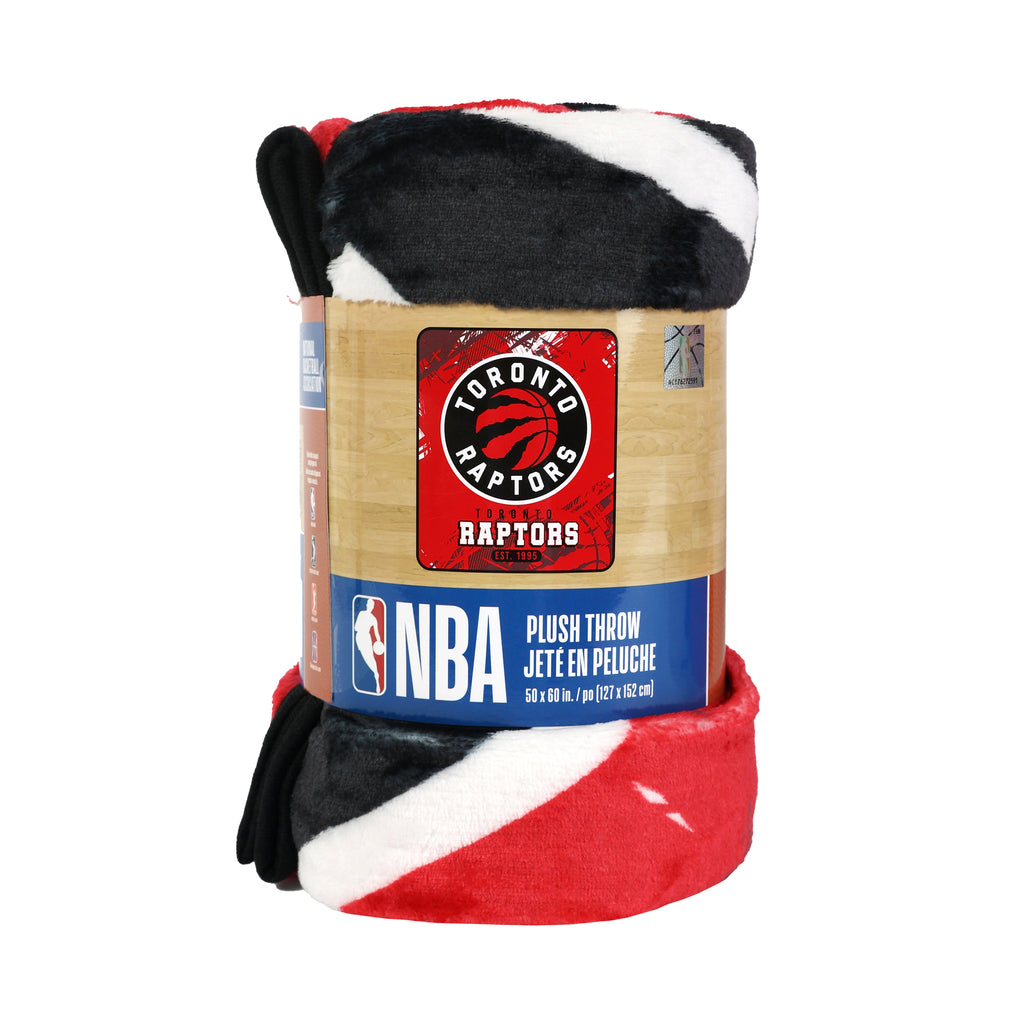 NBA Toronto Raptors Throw, 50" x 60" packaged