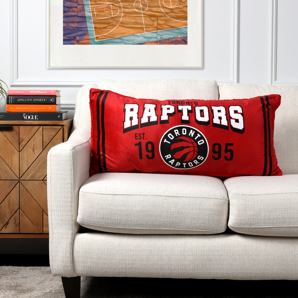 NBA Toronto Raptors Body Pillow, 18" x 36" room shot