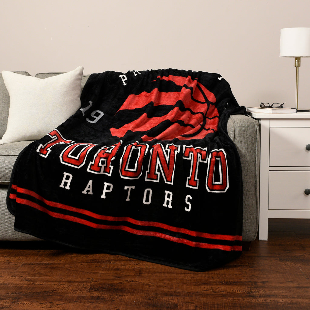 NBA Toronto Raptors Blanket, 60" x 70" room shot