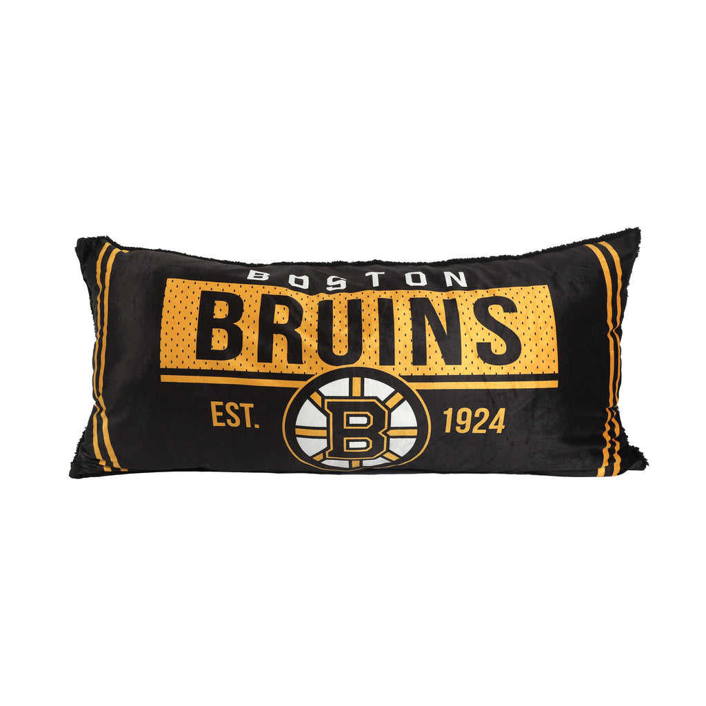 NHL Boston Bruins Body Pillow, 18" x 36" front