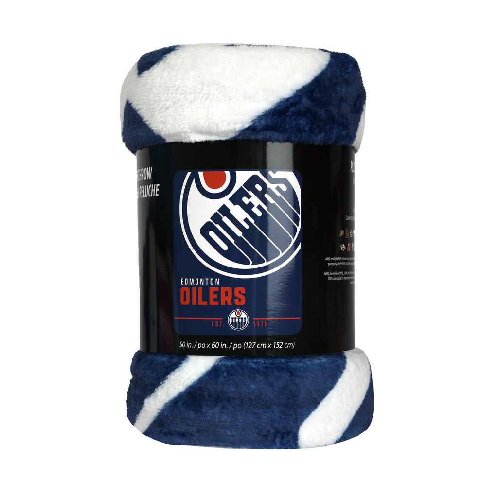 NHL Edmonton Oilers Throw, 50" x 60" packaged